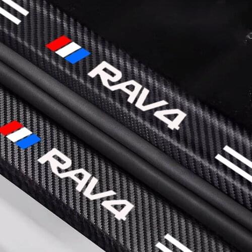Scratch Resistant Car Door Threshold Sill Sticker Protective Film For Toyota RAV4 2021 2020 2019 2018 2017 2016 2015 Accessories