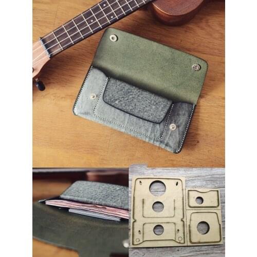 Japan Steel Blade Rule Die Cut Steel Punch Wallet Cutting Mold Wood Dies for Leather Cutter for Leather Crafts 200x95mm