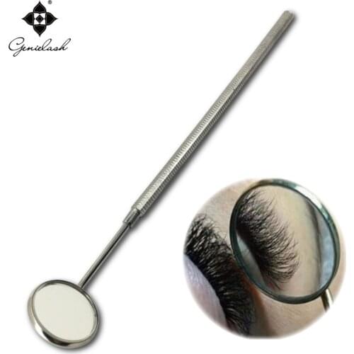 Makeup mirror for checking eyelash extension stainless steel dental mirror Removable makeup tools