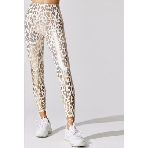 Women Tights Fitness Running Yoga Pants Leopard Print High Waist Sport Push Up Leggins Energy Gym Clothing Workout legging femme