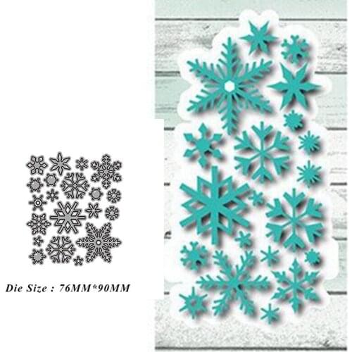 Winter snowflakes Metal Cutting Die Mould Scrapbook Die Embossing DIY Handicraft Paper Card Photo Album 2021 New