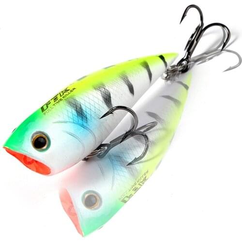 Pencil Fishing Lures Wobblers Hard Bait Steel Ball 7Colour 3D Eyes 70mm 7g Sharp Hooks Depth Float Artificial