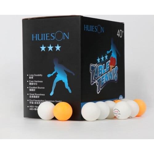 100pcs/box 3-Star Professional X40+ ABS 2.8g Table Tennis Ping pong Ball White Orange Amateur Advanced Training Team Ball