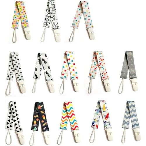 2018 Baby Pacifier Clip Chain Ribbon Holder Chupetas Soother Pacifier Clips Leash Strap Nipple Holder For Infant Feeding B0621