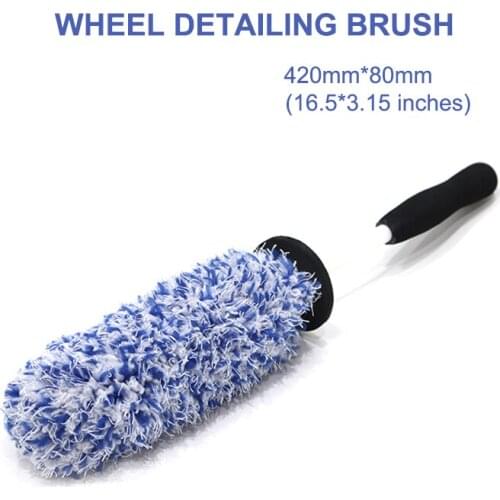 2021 New Wheel Brush Car Detailing Microfiber Brushes No-slip EVA Knuckle Guard Handle Washing Accessories