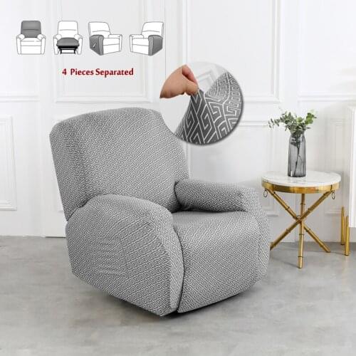 4 Separate Piece Recliner Chair Covers Stretch Lazy Boy Sofa cover Non-slip Furniture Protector Armchair Couch Cover Washable