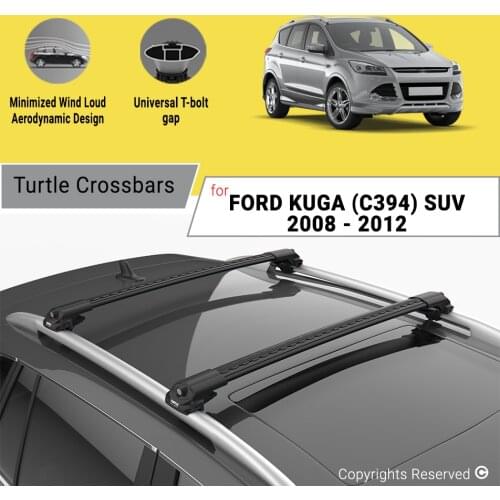BARS FOR FORD KUGA (C394) SUV 2008-2012 ALUMINUM ALLOY SIDEBARS CAR ROOF RACK LUGGAGE CARRIER CROSSBAR