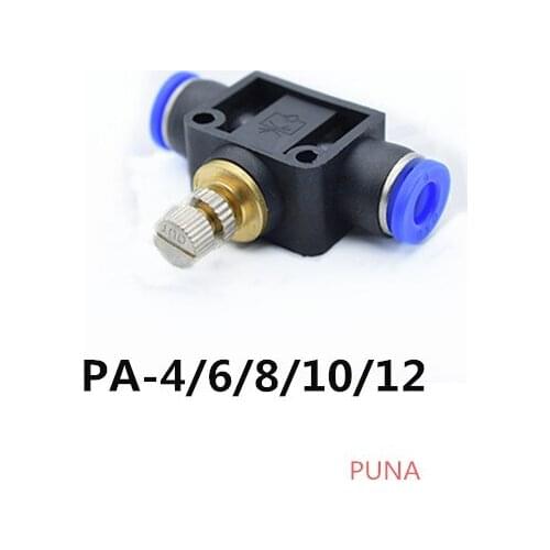 Free shipping HIGH QUALITY 10Pcs 4mm to 4mm Push In Quick Connector Air Pneumatic Speed Controller LSA4