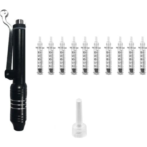 Black & White Hyaluronic Acid Injection Pen Needleless Air Pressure Syringe Hyaluronan Acid Atomizer Anti-Aging Gun