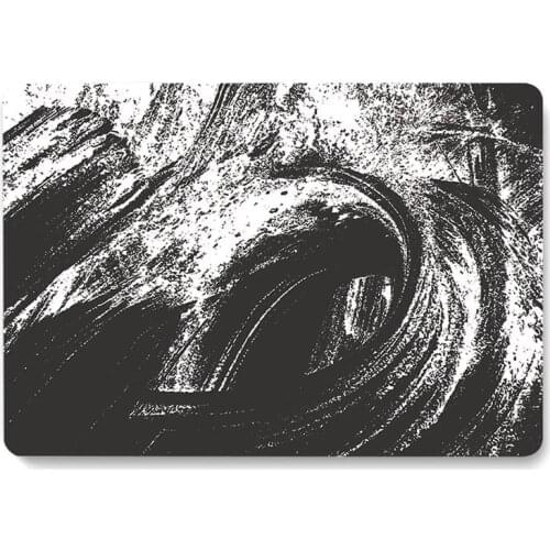 Black and White Graffiti Laptop Case for Apple Macbook 12'' A1534 Protective Shell Air 2018/2019/2020 Pro 13 15 Inch Back Cover