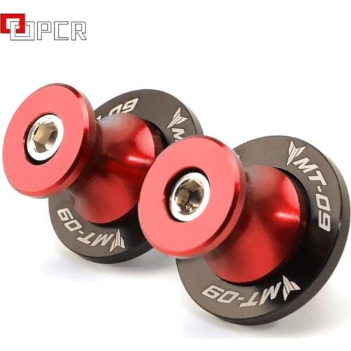 For YAMAHA MT09 MT 09 MT-09 FZ09 TRACER 2014-2019 2017 2018 6MM Motorcycle accessories CNC Swingarm Spools slider stand screws