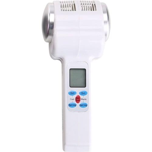 Ultrasonic Cryotherapy Hot Cold Hammer Lymphatic Face Lifting Massager Ultrasound Skin Rejuvenation Facial Body Beauty Care