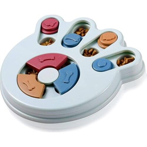 Dog Slow Feeder Interactive Training Puzzle Toys Increase Puppy IQ Food Dispenser Slowly Eating NonSlip Bowl Pet Cat Dogs Game