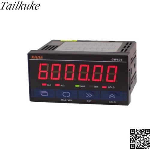 GW636 Pulse Meter/Counter/Tachometer/RS485 Communication MODBUS Protocol/Power 24V AC/DC