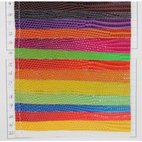 Artificial PVC leather lizard grain leather thickness 1.3mm ~ 1.4mm semi-PU Crystal lizards fabric wholesale