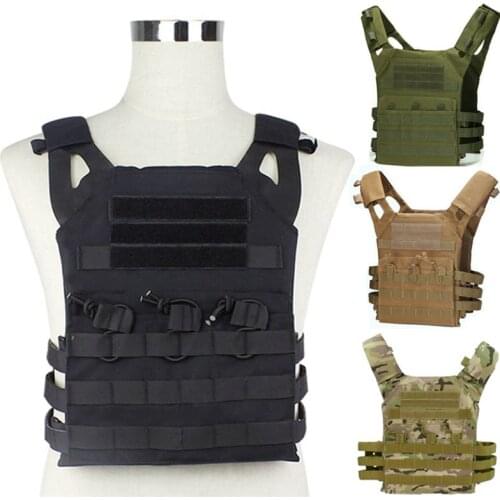 JPC Hunting Tactical Vest MOLLE Plate Carrier Airsoft Paintball CS Outdoor Protective Gear Vest Military Equipment Black Green