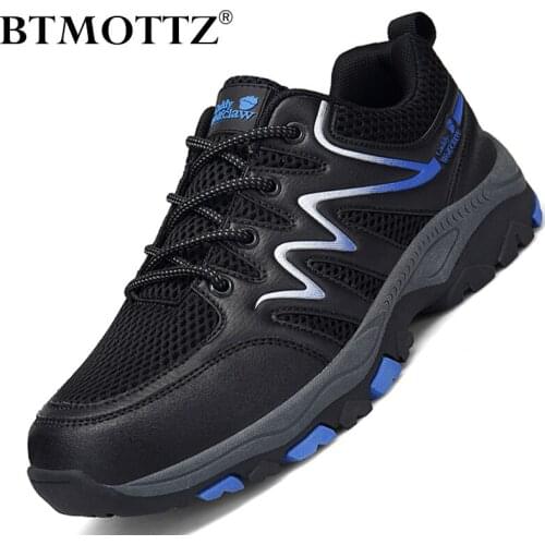 Summer Breathable Sneakers Mens Fashion Casual Shoes Men Outdoor Climbing Hiking Shoes Lace Up High Quality Shoes Zapatillas