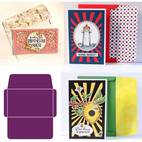 Box and envelope Craft Metal cutting dies cross stitch scrapbooking diesstencil Holiday card christmas new cutting dies for 2021