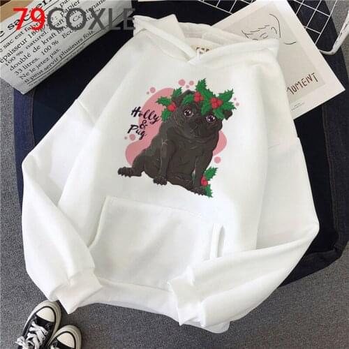 Pug Dog French Bulldog Pugs hoodies women plus size Ulzzang graphic hip hop female clothing harajuku printed