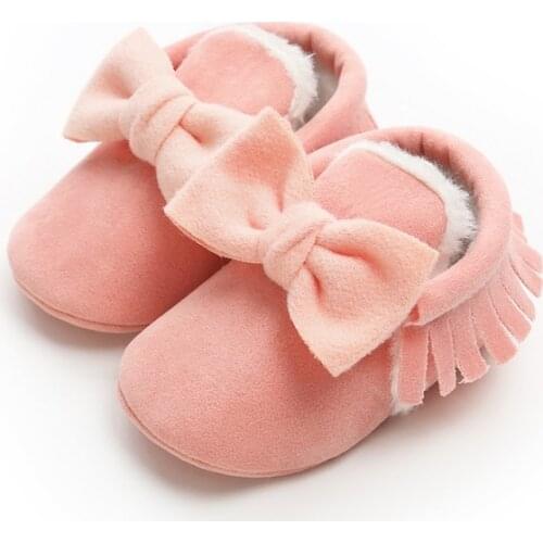 Soft Soled Baby Boy Girl Shoes Moccasins Newborn Tassel Shoes Footwear PU Suede Leather First Walker Baby Shoes