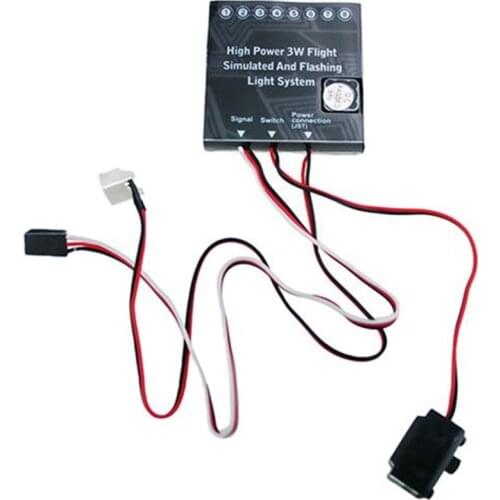 NEW G.T.POWER High power 3W Flight Simulated And Flashing Light System LED Light for RC Fixed-wing