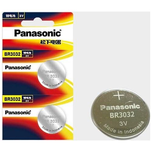 2pcs/lot New Original Panasonic BR3032 ECR3032 DL3032 3V Button Cell Coin Batteries Car Remote Control Electric Alarm Battery
