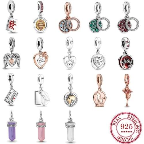 Wholesale for Pandora Charms 925 Sterling Silver Jewelry Designer for Diy Bracelet Making Pendants Custom Bangle Couple Pendant