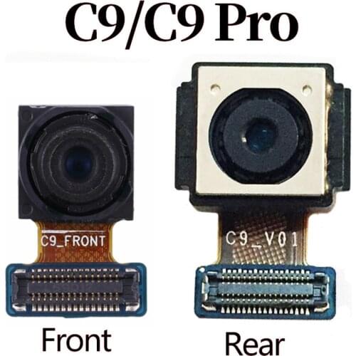 Original Front cemera For samsung C9 C9000 C9 PRO Rear Camera Big Back Main Camera Front cemera with front small camera