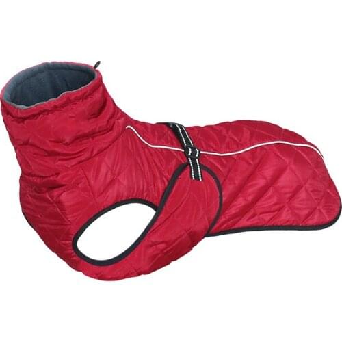 Reflective Dog Outdoor Jacket Waterproof Pet Coat Vest Winter Warm Cotton Dogs Clothing for Large Middle Dogs Labrador