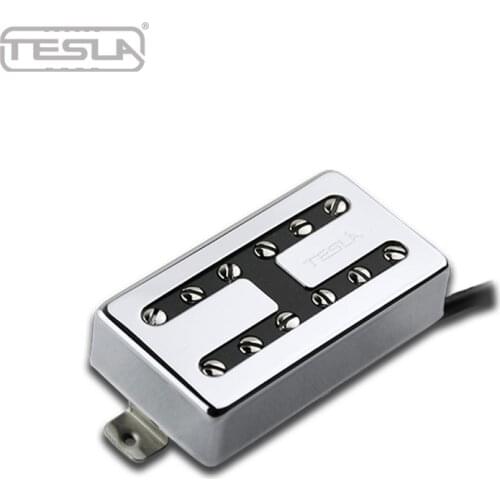 Tesla TV-LH1 Humbucker Guitar Pickup, Alnico Wax Potted Pickup, Neck or Bridge Position, the in stock one is Gold Color