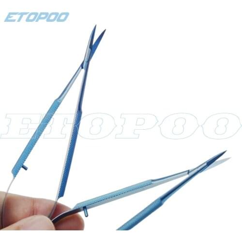 Titanium Ophthalmic Instruments 12.5 cm Micro Scissors, Conjunctiva Toothed, Forceps Probes,Hooks ,Spatulas, Speculums tweezers
