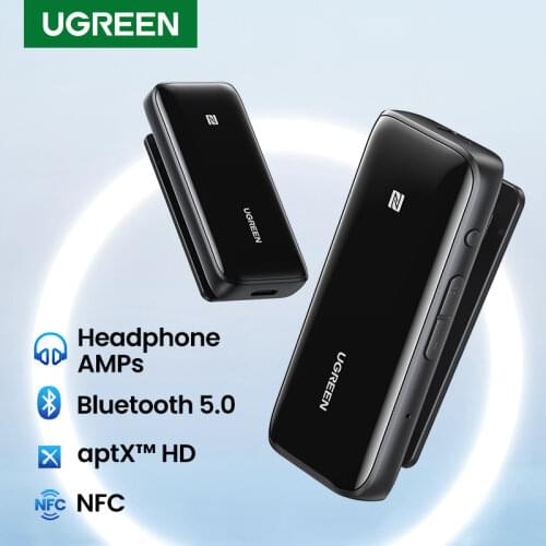 UGREEN Bluetooth 5.0 Receiver USB DAC 3.5mm Wireless Audio Headphone Amplifier NFC aptX LL aptX HD QCC3034 Bluetooth 5.0 Adapter