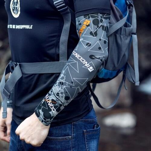 Free shipping Summer hand sleeves UV UPF50 Real Ice silk Highly elastic outdoor fishing hiking driving cycling sports Arms cover