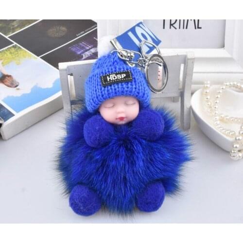 1 pcs Cute Doll Keychain fox fire Car Keyring Holder Car Charm Pendant Bag Charm Key ChainCar Charm