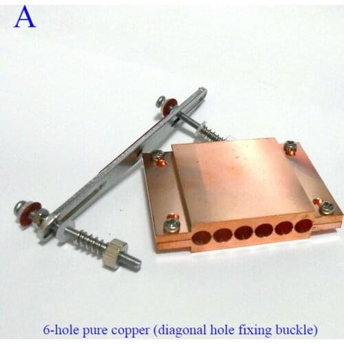 1pc pipe buckle for computer CPU heat pipe briquetting Cooler Fan Heat Sink heat pipe buckle splint tube clamp 6mm