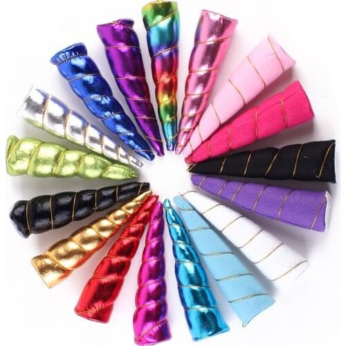 10PCS /lot latest Unicorn Horns For Girls And Kids headband, Felt Padded Glitter Unicorn Hair Accessories DIY party Unicorn