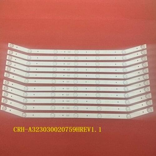 10pcs/lot LED backlight strip for PH32E20DSGWA NE-32F301CN16 GDL320HY SLE 3258TCS CRH-A323030020759PREV1.1 HV320WHB-N81