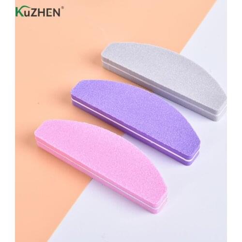 5pcs Double Side Nail Files Buffe Trimmer Buffer Lime A Ongle Nail Art Tools Professional Buffing Sanding File Sponge