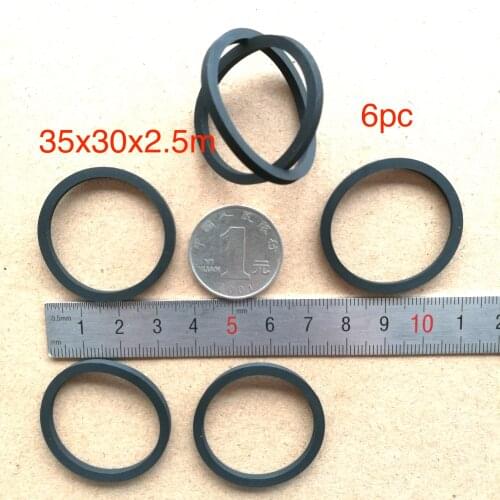 6pcs 35x30x2.5mm wheel shock absorber for belt pulley cassette deck audio recorder cassette pinch roller Stereo player