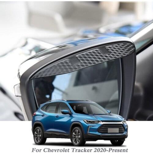 Car Rearview Mirror Rain Eyebrow Auto Shield Snow Guard Sun Side Visor Shade Protector For Chevrolet Tracker 2020-2022 Accessory