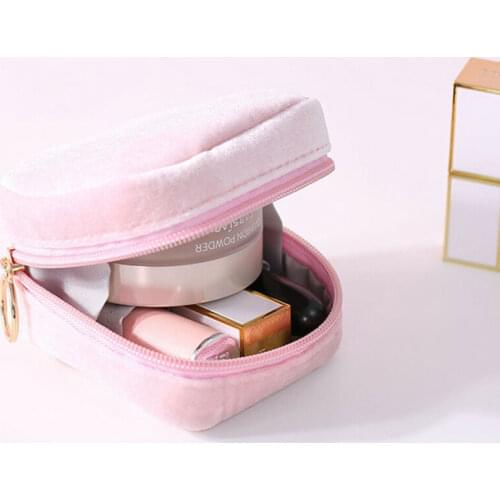 Velvet Lipstick Storage Outdoor Travel Essential Small Convenient Cosmetic Bag