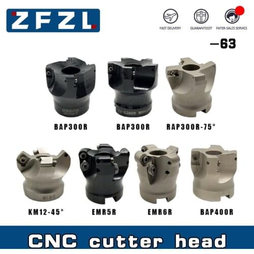 CNC cutter head BAP300R-63 BAP400R-63 RAP300R-63 EMR5R-63 EMR6R-63 For CNC machining center of plane milling cutter