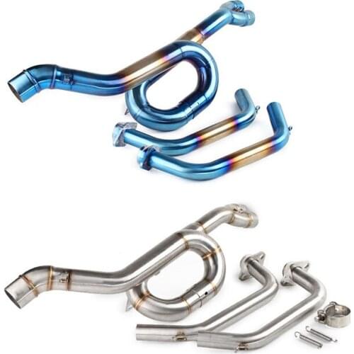 For Yamaha YZF R3 R25 MT-03 MT-25 Motorcycle Exhaust Contact Pipe Link Pipe for MT03 MT-03 R3 R25 R30 2014-2016 Front Pipe