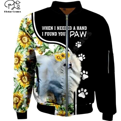 Mens dog cat flamingo turtle 3d rapper 2pac Jacket Print zipper Flight Jacket casual unisex Harajuku women Streetwear thick coat