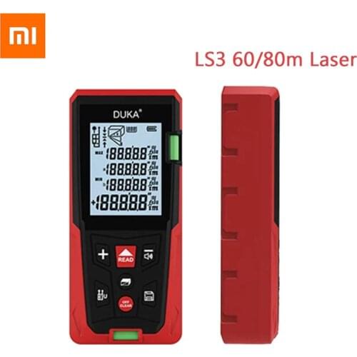 Xiaomi DUKA LS3 60M 80m Laser Rangefinder High Precision Digital Distance M Portable Charging Range Finder Accurate Measurement