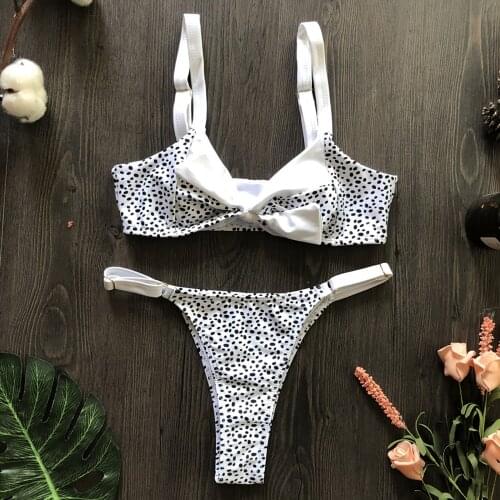 Leopard Bikini Push Up Swimsuit Sexy Women Bikini Set 2021 Brazilian Thong Bathing Suit Summer Beach Wear Swimwear Zwempak #GH