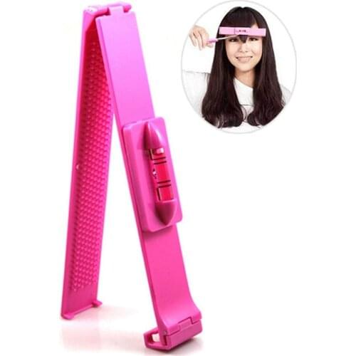 Hair Bangs Clippers Trimmer Plastic Level Instrument Ruler DIY Hair Clip Accessories Cutting Tools For Women Girls Kids