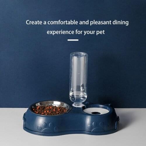 Pet Bowls Pet Cats Double Bowls Dog Bowls Small Size Dog Automatic Pet Feeder Waterer Cat Food Bowl Dog Bowl Cat Bowl Cat Suppli