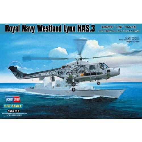 Hobbyboss 1/72 87237 Royal Navy Westland Lynx HAS.3 Model Kit