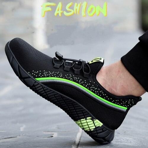 Mens Safety Shoes Men and women Steel Toe Cap Lightweight Breathable Construction Shoes for Men Hike Sneakers Work Boots